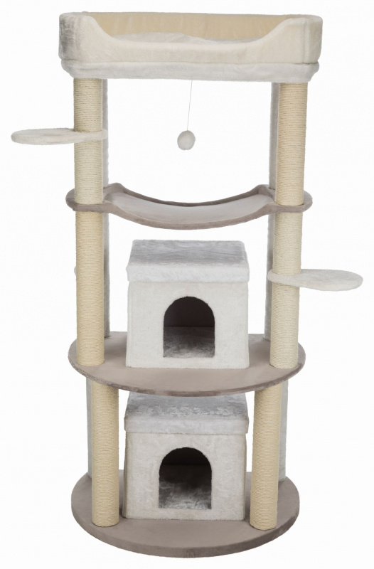 Домик для кошек с гамаком, Nora, светло - коричневый/кремовый, 158 cм
