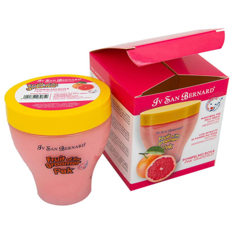 Fruit of the Grommer Pink Grapefruit Восстанавливающая маска для шерсти средней длины с витаминами, 250 мл 4