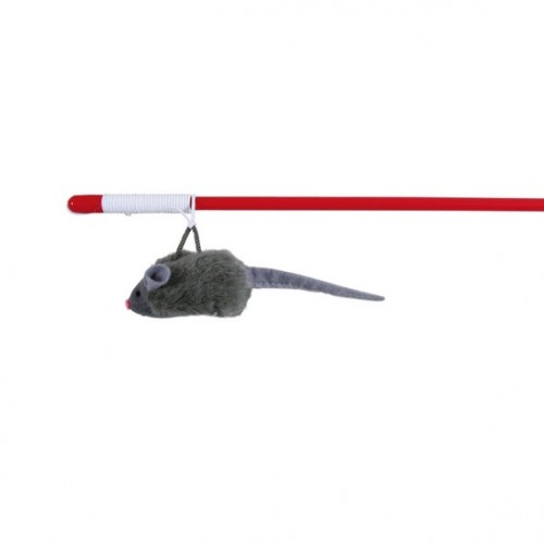 Игрушка для кошек Удочка с мышкой и микрочипом 47 см