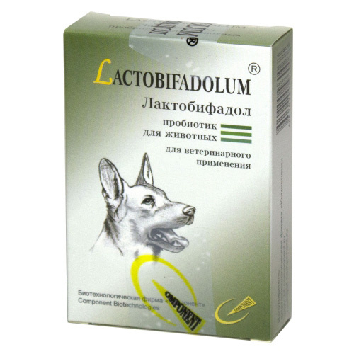 Лактобифадол пробиотик для собак, 50 г