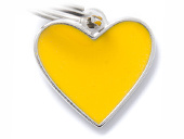 My Family Basic Handmade Сердце адресник желтый маленький