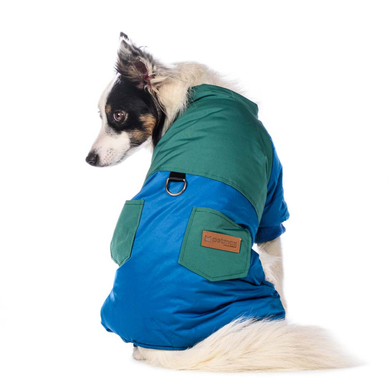 Комбинезон для собак голубо-зеленый XL