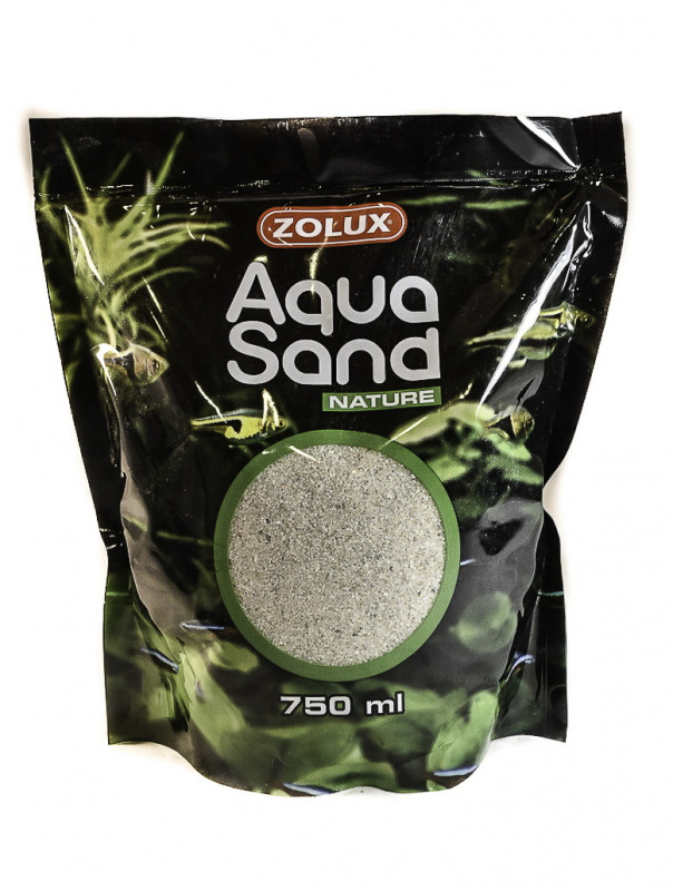 Золюкс Грунт для аквариума песок мелкий Aquasand Quartz Fin (0,5 мм),750 мл 346035