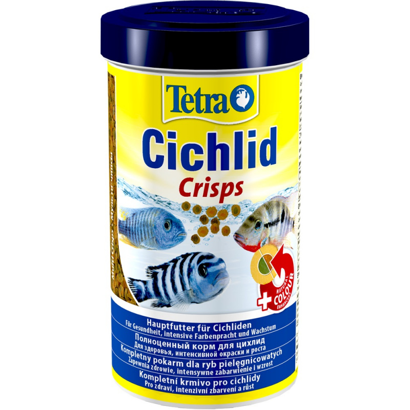 Cichlid Crisps корм для рыб всех видов цихлид в чипсах, 500 мл