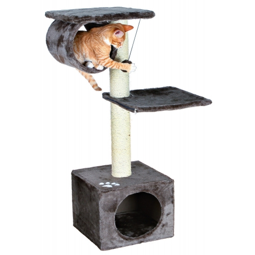 Дом-когтеточка для кошек Зиркон Экстра серый 106см