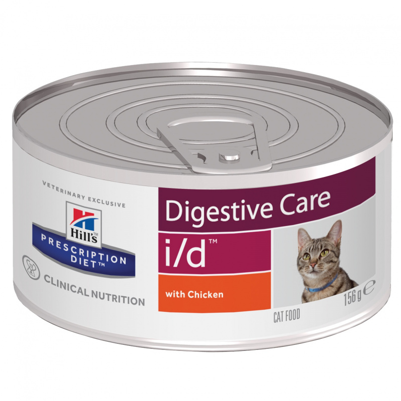 Prescription Diet i/d Digestive Care влажный корм для кошек и котят при расстройствах жкт, с курицей, 156г