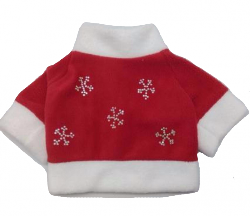Пуловер для собак Йорики Дед Мороз размер M 3