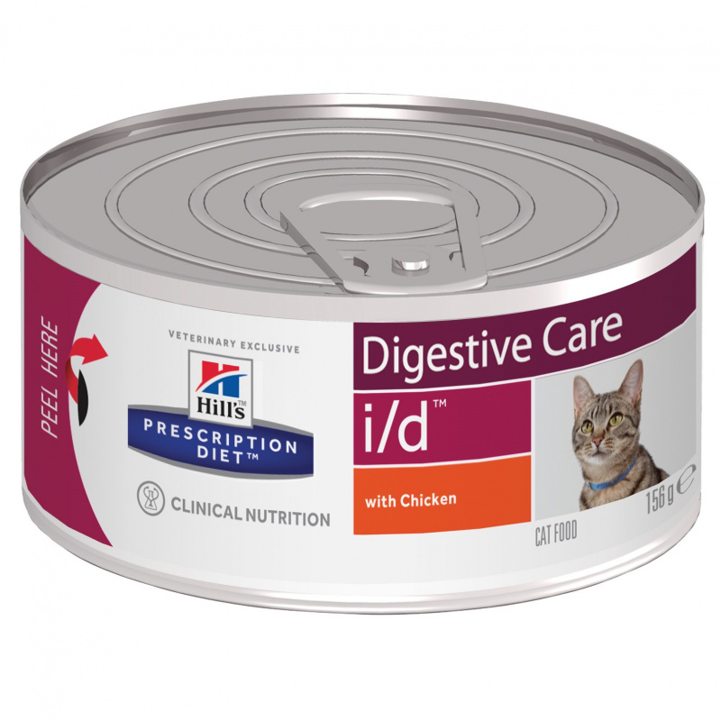 Prescription Diet i/d Digestive Care влажный корм для кошек и котят при расстройствах жкт, с курицей, 156г 4