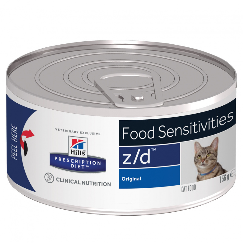 Prescription Diet z/d Food Sensitivities влажный корм для кошек, 156г 8