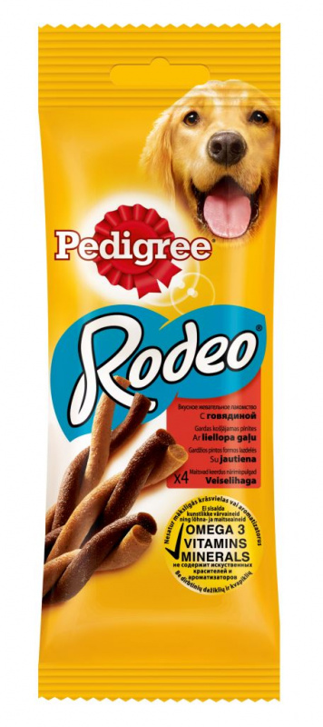 Лакомство для собак Rodeo с говядиной, 70г