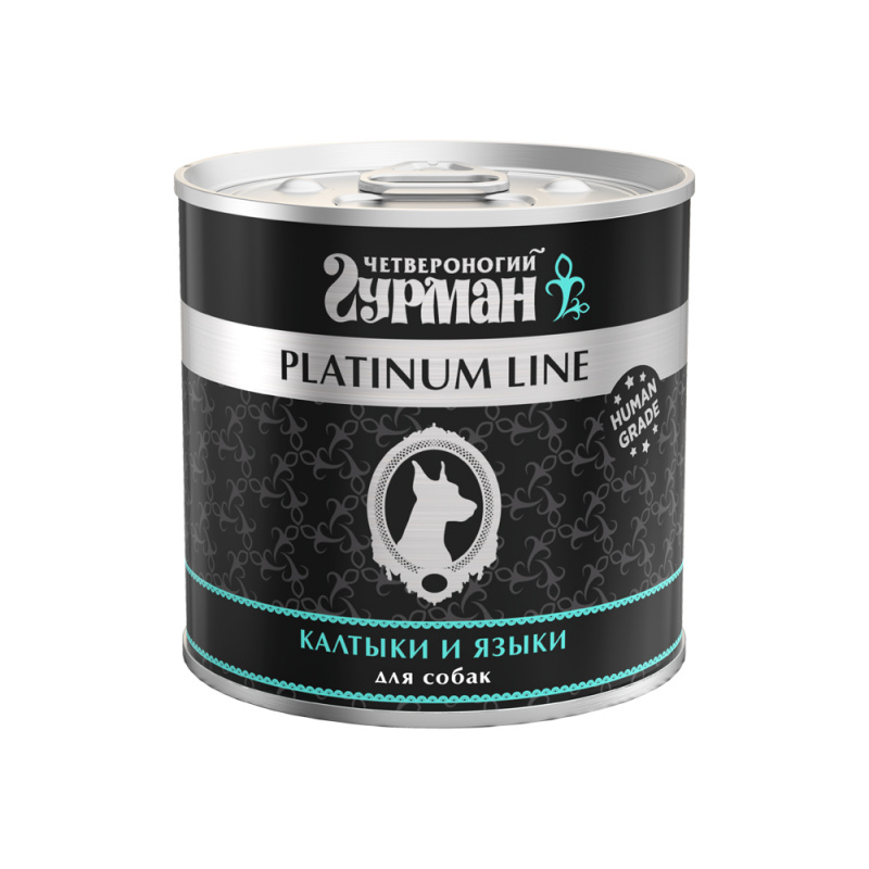 Platinum Line консервы для собак, калтыки и языки в желе, 240 г