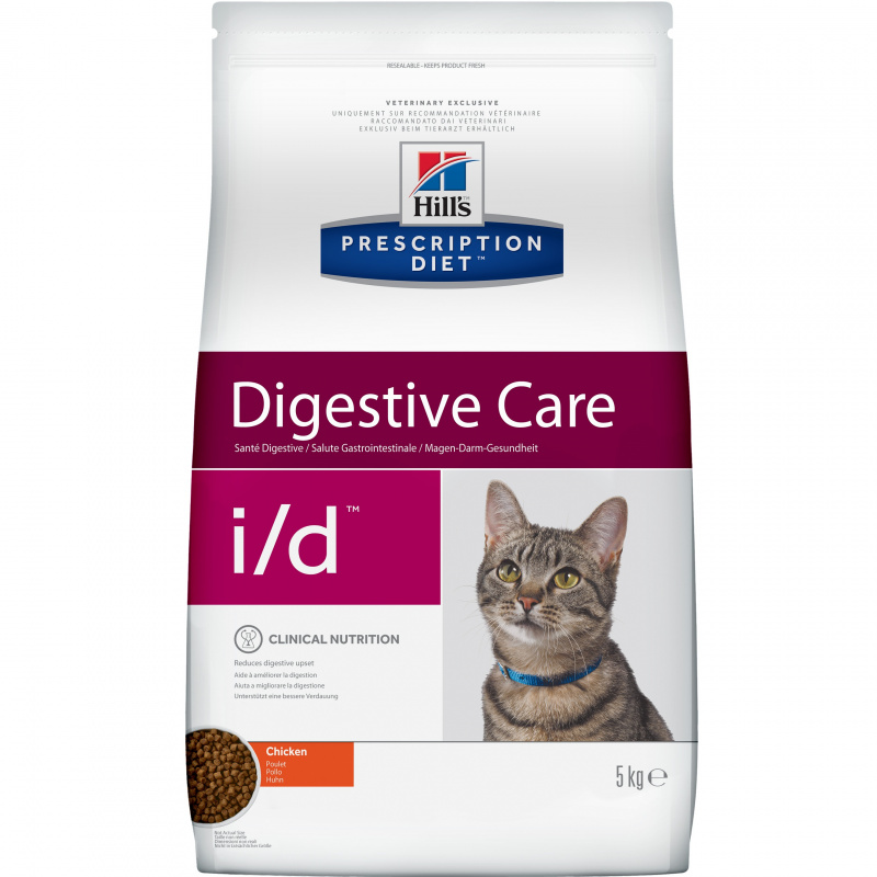 Prescription Diet i/d Digestive Care сухой корм для кошек, с курицей, 5кг