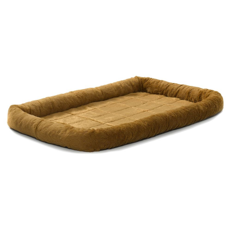 Лежанка Pet Bed меховая коричневая, 92х60 см