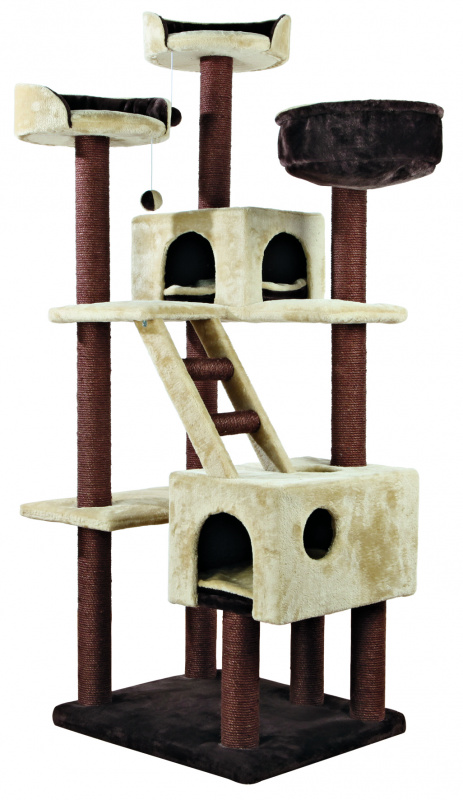 Домик для кошек Felicitas, 190 см, коричневый/ бежевый