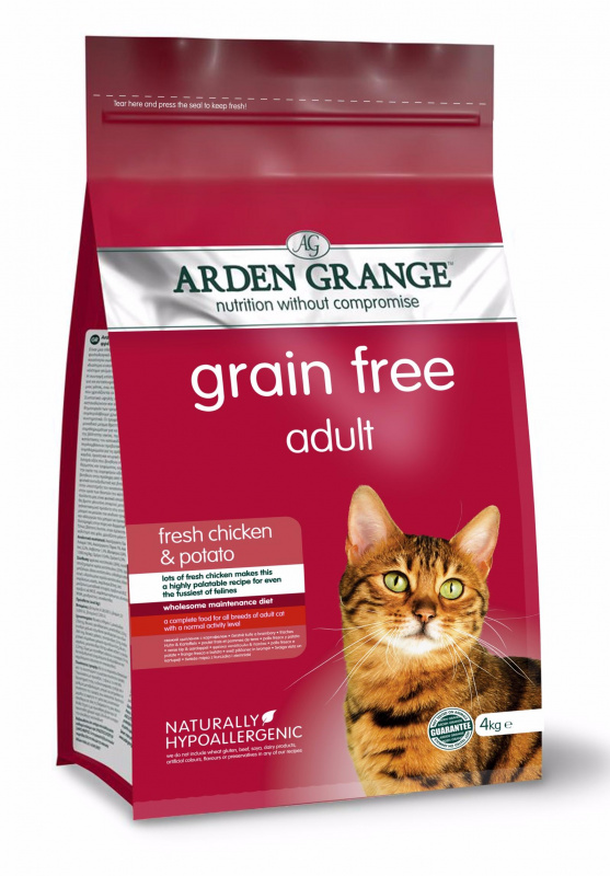 Adult Cat Grain Free корм для кошек старше 1 года, беззерновой, с курицей и картофелем, 4 кг