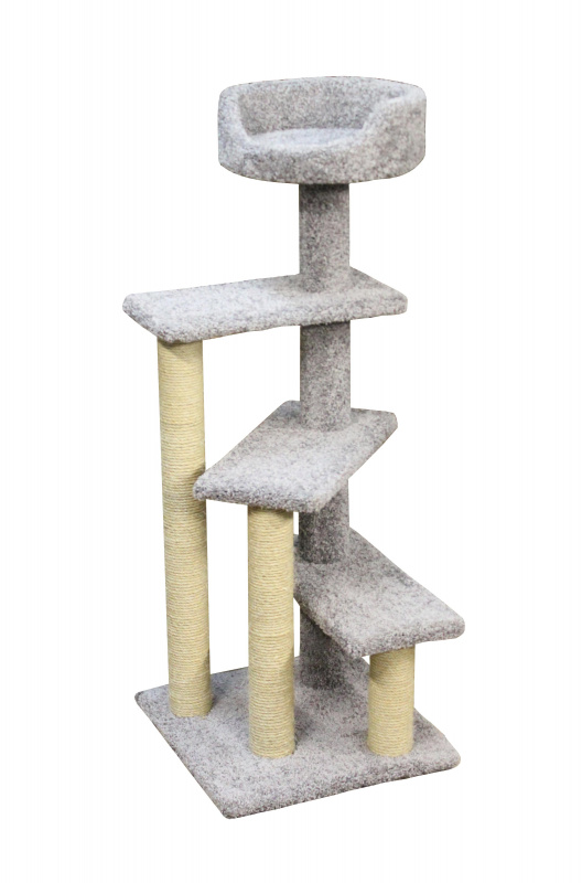 Когтеточка для кошек Винтовая лестница (серый)