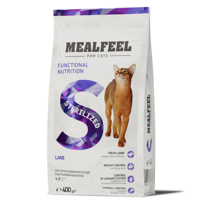 корм mealfeel для кошек стерилизованных