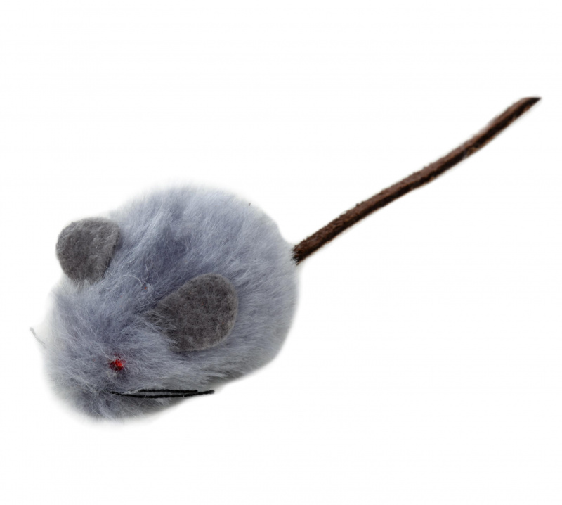 Игрушка для кошек Мышь меховая 4,5см (2шт)