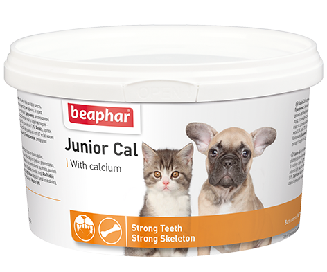 Junior Cal Добавка для кошек и собак минеральная смесь с кальцием, уп. 200 г