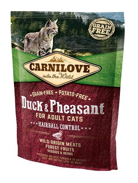 Hairball Control Duck & Pheasant for Adult корм для взрослых кошек для выведения комков шерсти, с уткой и фазаном, 400 г