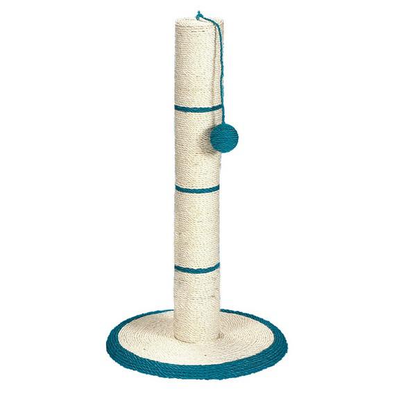 Когтеточка для кошек столбик с игрушкой, цвета в ассортименте, 15х16х62 см 1