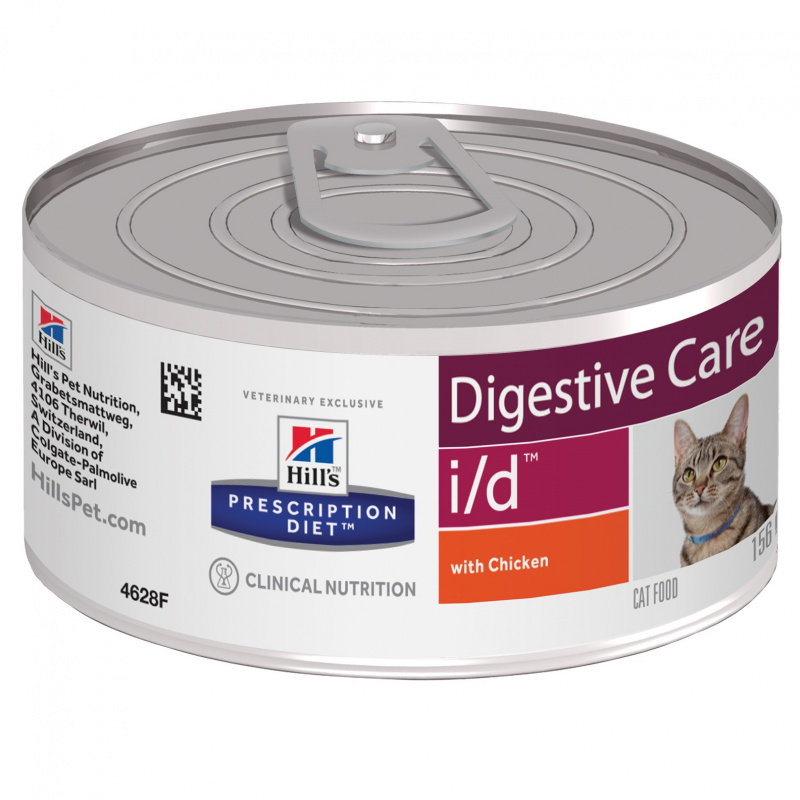 Prescription Diet i/d Digestive Care влажный корм для кошек и котят при расстройствах жкт, с курицей, 156г 5