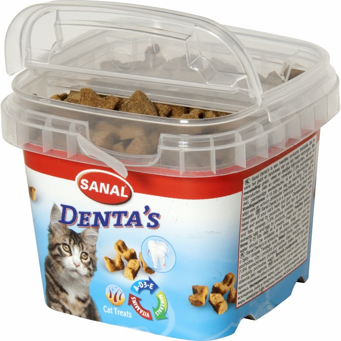 Denta`s лакомство для кошек Хрустящие Крокеты для ухода за полостью рта, 75 г