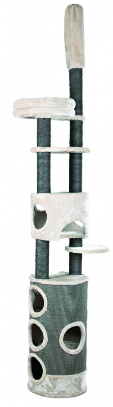 Домик-Когтеточка для кошек Esma, 243–270 см, светло-серый