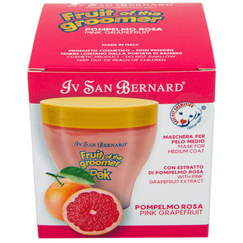 Fruit of the Grommer Pink Grapefruit Восстанавливающая маска для шерсти средней длины с витаминами, 250 мл 1
