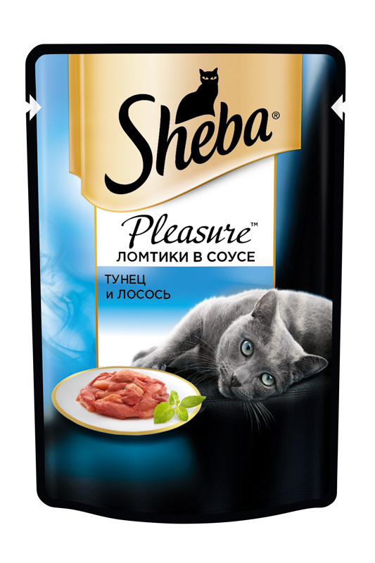 Pleasure пауч для кошек, тунец/лосось, 85 г