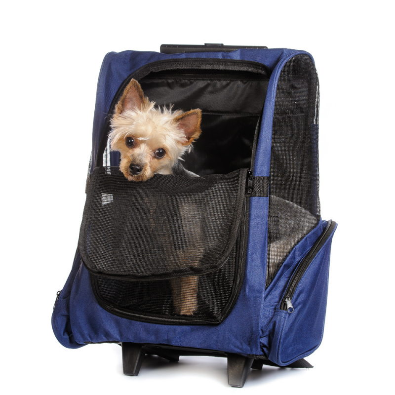 Сумка-рюкзак на колесиках 3в1 для собак и кошек, 36х30х49/99см 1