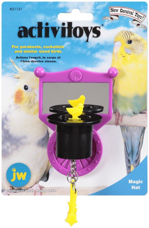 JW31131 Игрушка д/птиц - Зеркальце с магической шляпой, пластикActivitoy magic hat