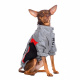 Превью Куртка на молнии для собак мелких пород Карликовый пинчер, Джек Рассел, Бигль 29x42x27см M серый (унисекс) 5