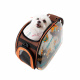 Превью Складная сумка-переноска для собак и кошек до 6 кг прозрачная дизайн собачки 2