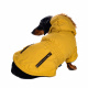 Превью Куртка приталенная с меховым капюшоном для собак XL желтый (унисекс) 2