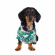 Превью Рубашка для собак с листьями S зеленый (унисекс) 5