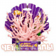 Превью Декорация для аквариума ветка коралла розовая 18 см