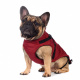 Превью Попона теплая со шлейкой для собак крупных пород Французский бульдог 2XL бордовый (унисекс) 2