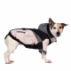 Превью Куртка с капюшоном на молнии для собак мелких пород Джек Рассел, Карликовый пинчер, Бигль 29x42x27см M серый (унисекс)