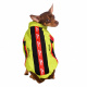 Превью Куртка на молнии для собак средних пород Карликовый пинчер, Джек Рассел, Бигль 37x54x35см XL желтый (унисекс) 1
