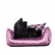Превью Лежак Трон для кошек и собак мелких пород, 50х45 см, фиолетовый