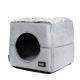 Превью Дом-трансформер для кошек и собак Куб, 36х36х36 см, серый 2