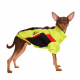 Превью Куртка на молнии для собак мелких пород Карликовый пинчер, Джек Рассел, Бигль 29x42x27см M желтый (унисекс) 3