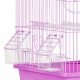 Превью Клетка для мелких птиц 30x23x39 фиолетовая 2