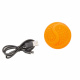 Превью Игрушка для собак Мяч светящийся USB зарядка оранжевый 6,5 см