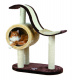 Превью Дом-когтеточка для кошек Nerja с площадкой-волной, бежевый/коричневый, 41х77х99 см