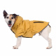 Превью Куртка приталенная с меховым капюшоном для собак XS желтый (унисекс) 6