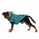 Превью Куртка приталенная с меховым капюшоном для собак XL зеленый (унисекс) 6