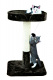Превью Когтеточка-столбик для кошек с площадкой Рауль, коричневый, 45х45х72 см