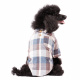 Превью Рубашка с бантиком для собак XL голубой (унисекс) 1